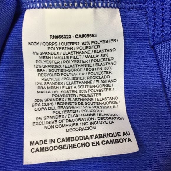 Nike Dri Fit Sz M Blue Athletic Tank Top - Picture 5 of 8